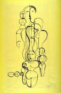 1922. Dibujo de figura.