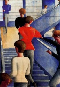 1932. La escalera de la Bauhaus. MOMA. Nueva York. 161 x 113 cm.