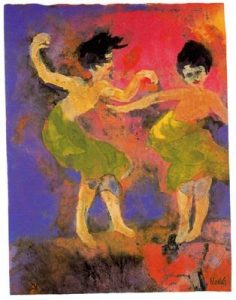 Mujeres bailando.
