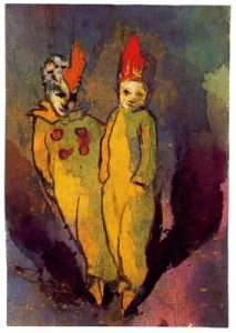 Pareja disfrazada.