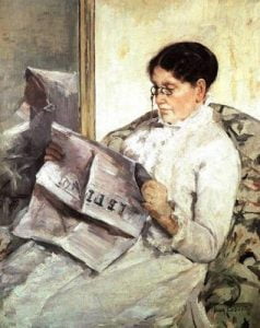 1878. Leyendo el Fígaro.