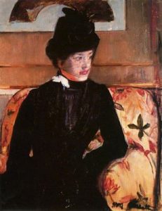 1880. Mujer de negro.