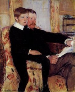 1884-85. Alexander Cassatt y su hijo Robert Kelso.