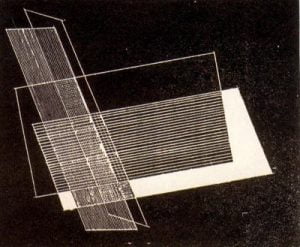 1925. Composición. Linograbado sobre papel.