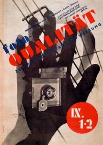 1931. Impresión. Portada de foto-QUALITÄT.