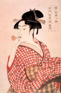 1792-93. Mujer jugando con un poppin.