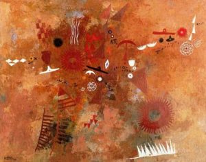 1951. Aborígen nº 1. Óleo sobre lienzo. 75 x 95 cm.