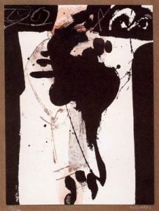 1958. Retrato de José María Millares. Óleo sobre tabla.