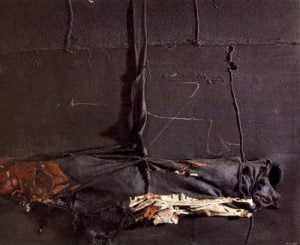 1965. Animal de fondo. Arpillera.