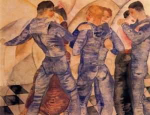 1917. Marineros bailando.