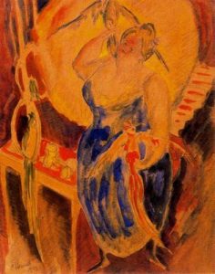 1917. Vodevil, mujer-pájaro.