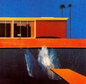 1966. Una gran salpicadura. 244 x 244 cm.