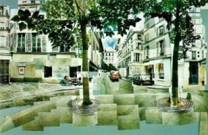 1985. Plaza Furstemberg. Collage fotográfico.