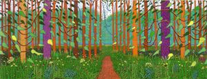 David Hockney La llegada de la primavera en Woldgate