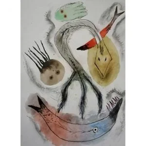 Sin Título. Pintura sobre papel. 48 x 30 cm.