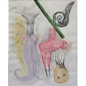 No Title. Paint on paper. 134 x 108 cm.