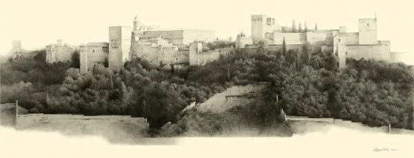 Dibujo Alhambra Antonio Conde para milartienda.com
