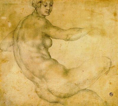 Dibujo de Pontormo de la Galería Uffizi para blog de milartienda.com